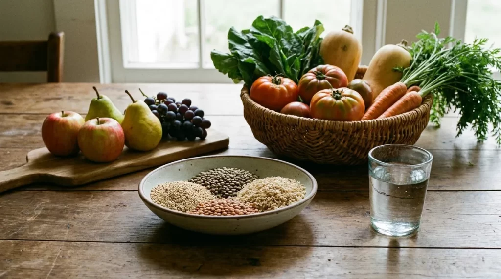 Apie dietas – subalansuotas šviežias maistas ir stiklinė vandens